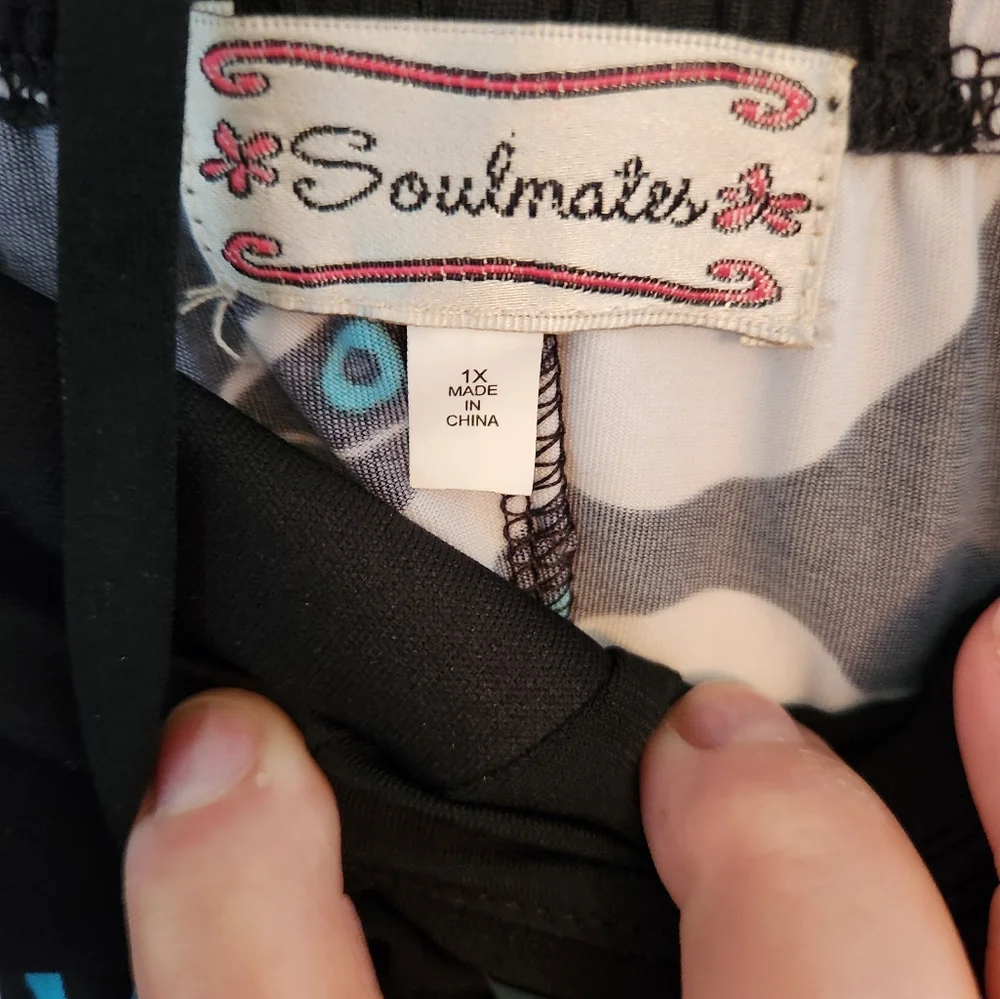 (4 For $20)EUC Soulmates BOHO Patterned Halter Dress Size 1X. Beautiful. - Picture 4 of 5